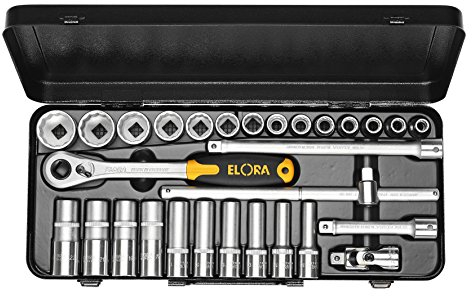 Elora Steckschlüssel-Satz, 1/2 Zoll, Zwölfkant, 29-teilig, 10-32 mm, 770-LTU