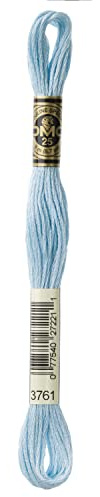 DMC 6-Strand Embroidery Cotton Floss, Very Light Sky Blue