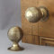 Large Brass Beehive Door Knobs