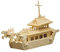 Pebaro 875 Holzbausatz Drachenboot, 3D Puzzle Schiff, 3D Puzzle, Modellbausatz, Basteln mit Holz, Holzpuzzle, vorgestanzte Holzplatte, ausbrechen, zusammenstecken, fertig, Geschenkidee