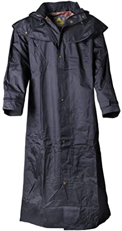 Scippis Stockman Coat Regenmantel Schwarz L