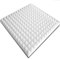 20x Pyramiden-Schaumstoff, Platten je ca. 50x50x3cm (=ca. 5 m²), in der Farbe Weiss, Pyramidenschaumstoff, Noppenschaumstoff, Akustik, Schallschutz