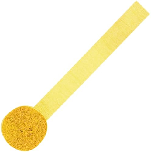 Amscan 18202-09 Streamer Crepe S/C:Yellow Ss