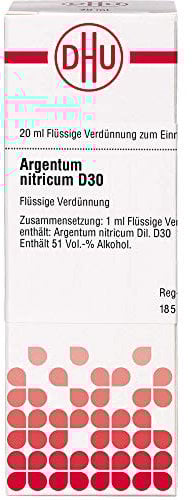DHU Argentum nitricum D30 Dilution, 20 ml Lösung