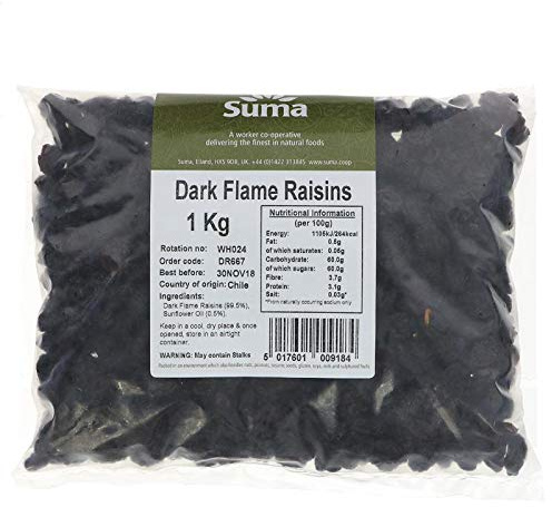 Suma Bagged Down Dark Flame Raisins 1 kg