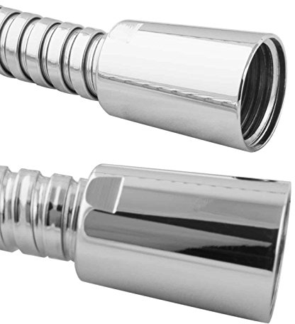 PaulGurkes Brauseschlauch Duschschlauch Schlauch für Brause Metall Drehkonus 1/2' Anti Twist Verdrehschutz Made in Germany 60cm 90cm 1,2 Meter, 1,6m, 2 Meter, Länge:60cm