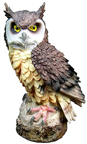 Innovative Resin Craft Eulen-Anti-Sukkulenten-Anti-Vogel-Gartenornamente Kreative Kunstharz-Kunstwerke in Eulenform, vogelsicher, Gartenornamente, Vogelscheuche in Form Einer Eule