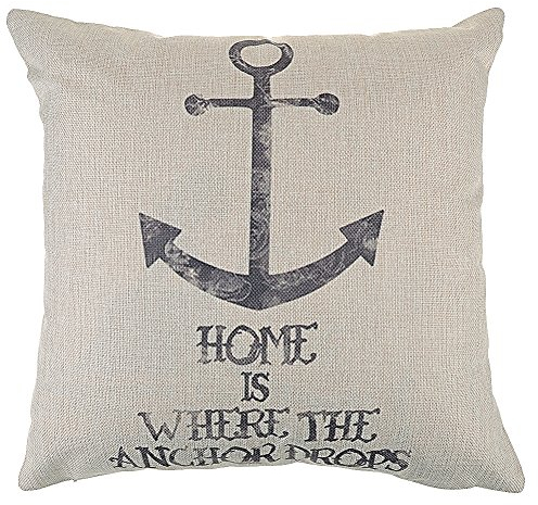 Kissenbezug Kissenhülle Linen Dekokissen Sofa Zimmer Deko, Anker