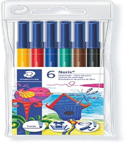 Staedtler Staedtler 326 WP6 Noris Club Fasermaler 6 Stück im Weichplastiketui