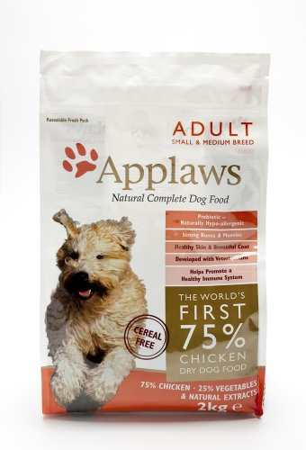 Applaws Natürliche Komplette Trockenfutter Huhn Geschmack für Kleine/Mittlere Welpen 2kg Tasche