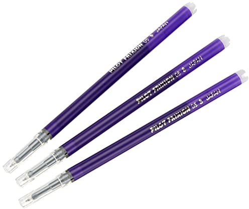 Pilot Refills for Frixion Point Rollerball 0.5 mm (Pack of 3) - Violet