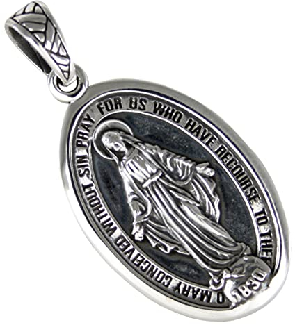 AFP Anhänger Madonna Heilige Maria 925 Sterling Silber AS-248