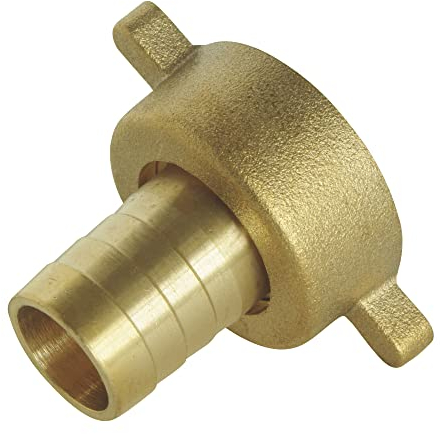 SOMATHERM FOR YOU, Raccord cannelé droit 2 pièces pour tuyau Ø12mm - Ecrou tournant à ailettes 1/2 - Laiton durable - Connexion facile et étanchéité assurée - Idéal pour arrosage