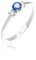 Elli Damen Echtschmuck Ring Verlobungsring mit Zirkonia Kristallen Saphirblau in 925 Sterling Silber