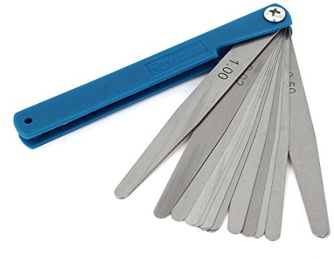 sourcing map 100mm Länge 0,02-1,00 Mm Breite 17 Blätter Messgerät Fühlerlehre DE de