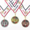 1., 2. 3. Platz Victory Award Medaillen – 3-teiliges Set (Gold, Silber, Bronze) mit Band