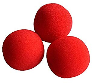 Distinct® Close-up Magie Klassische Komödie Trick weichen roten SchwammBall 10er Pack