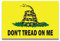 Don't Tread on Me Gadsden Flagge, 10,2 x 15,2 cm, Auto-Magnet-Aufkleber – strapazierfähig für Auto, LKW, SUV