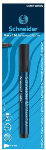 Schneider Maxx 130 Permanent-Marker (Strichstärke: 1-3 mm, nachfüllbar) 1er Blister schwarz