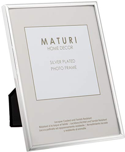 Maturi Marco de fotos plateado - Borde fino 15 x 20 cm