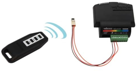 Velleman RGB-LED-Controller mit 4-Kanal-IR-Fernbedienung, mit Dimmer- und Farbschleifenfunktionen, geeignet für 12 V- und 24 V-LED-Streifen