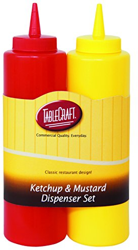TableCraft 112 km Nostalgia 2 pièces Ketchup et Moutarde Distributeur de Lot, 340,2 Gram