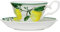 Premier Housewares Lemon Tree Cup and Saucer, 160 ml