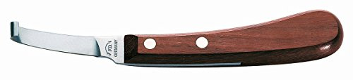 F.DICK Hufmesser ASCOT-CURVED (Gekröpft Links-Kurz-Schmal; Griff Palisanderholz; Carbonstahl; Klinge: 65 mm) 62466000