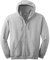 GILDAN Heavy Blend Unisex Adult Full Zip Hooded Sweatshirt Top (L) (Ash)