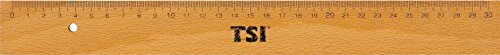 TSI Lineal 30 cm aus Holz, mit Metallkante, Art.Nr. 46230