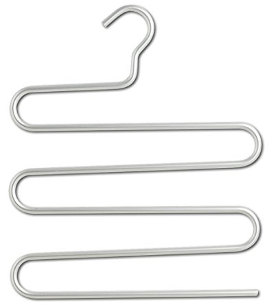 Zeller 17170 Mehrfach-Hosenbügel, Aluminium