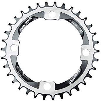 Reverse Black ONE Kettenblatt Narrow Wide 4 Arm 104mm schwarz/silber: Größe: 4 Arm 104mm 36T