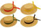 Hat Straw Boater (Venetian) Solid Colour Band Assorted for Fancy Dress Party Accessory