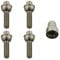 febi bilstein 28452 1 Satz Radschrauben abschließbar M12 x 1,5x38 SW17 / 19mm Kugelbund
