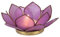 GURU SHOP Lotus Teelicht Muschel 11x4 cm - Dunkel-lila