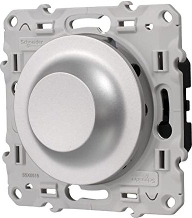Variateur standard Odace - Halogène et incandescence 600 W - Aluminium