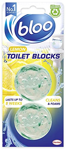 Bloo Lemon Toilet Blocks, 2 x 38g