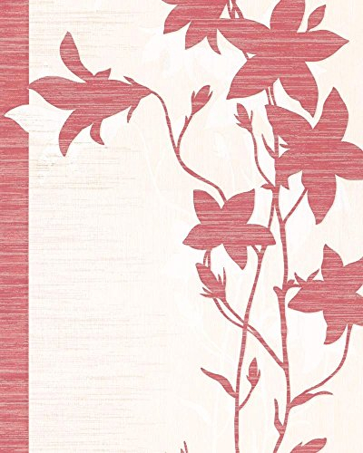 Tapete Marburg Di Moda 54249 Vliestapete Ranken rot creme weiß