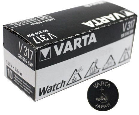 10pk Varta Watch Batteries V317101111 Size 317 Replaces V317 SR64 D317 by Varta