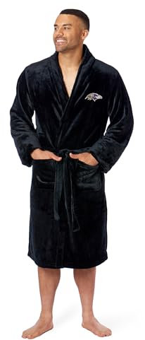 Northwest NFL Baltimore Ravens Unisex-Erwachsene Bademantel mit seidiger Haptik, Größe L/XL, Teamfarben