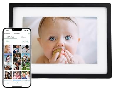Skylight Frame - WLAN Digitaler Billderrahmen, 10 Zoll Touch-Screen, Fotos sofort per E-Mail oder App senden, Cloud Storage - tolles Geschenk