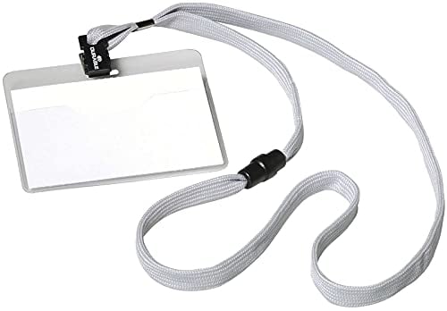 DURABLE 8139 10 Namensschild mit Textilband 10 mm, 90 x 60 mm, 10 Stück