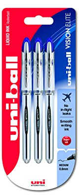 Uni-Ball Vision Elite UB200 Tintenroller 3 Stück blau