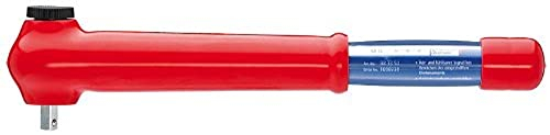 KNIPEX Umschaltbarer Drehmomentschlüssel, 3/8 Zoll Antrieb, 1000 V isoliert