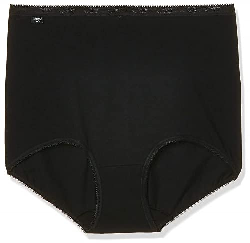 Sloggi Damen Basic+ Maxi 3p Slip, Schwarz, 52 EU