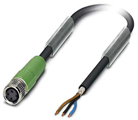 Phoenix Contact 0-PUR/M 8FS SH, SAC-4P-10 konfektioniertes Sensorkabel, Buchse gerade/offenes Ende, Länge 10m