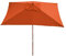 Mendler Parasol de jardin Floride - 2 x 3 m - Polyester/bois - 6 kg - Terracotta