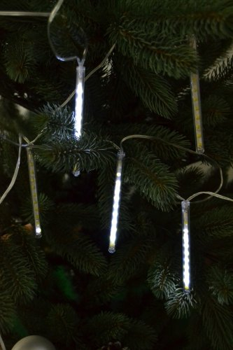 F-H-S International 80 LEDs Lichterkette LAUFLICHT RÖHRE BATTERIE TROPFEFFEKT Multicolor Modern Outdoor LED Lichterkette