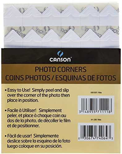 Canson Fotoecken, selbstklebend, Weiß, 100510397