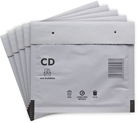 500 Versandtaschen Luftpolsterumschläge 200 x 175 mm CD Luftpolsterversandtaschen Luftpolstertaschen Gr. CD weiß Umschläge haftklebend gepolstert Polsterumschlag Taschen